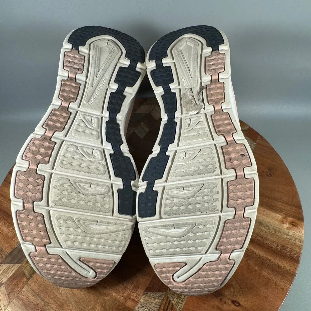 Skechers DLux Walker Womens 8 Navy Relaxed Fit Memory Foam Sneakers 179158BJ